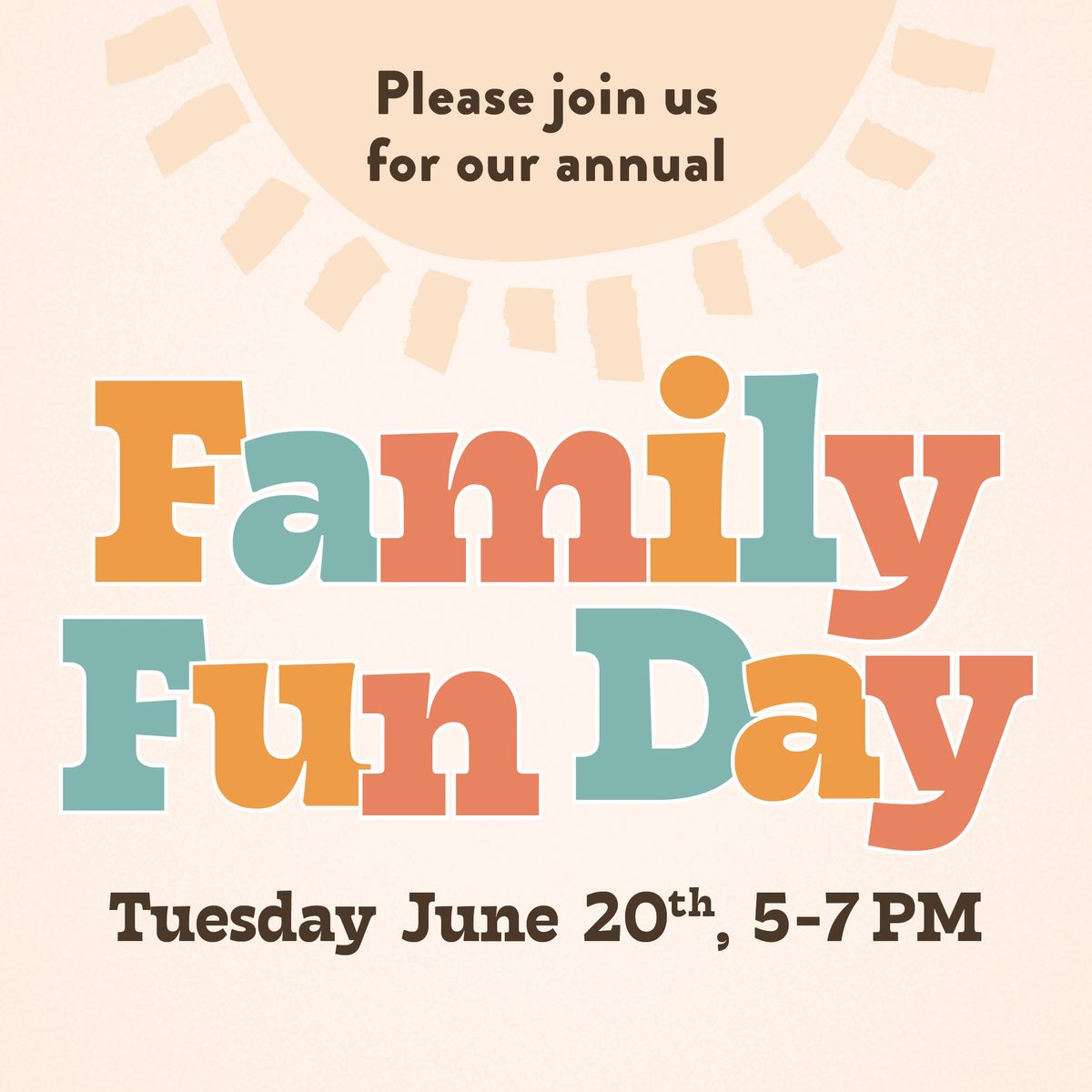 Join Discovery for our Annual Family Fun Day on Tuesday, June 20, 2023